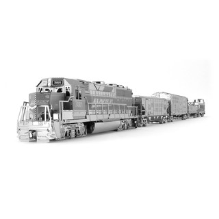 Mô Hình Lắp Ghép kim Loại 3D Đoàn tàu xe lửa BNSF - Hoa Kỳ