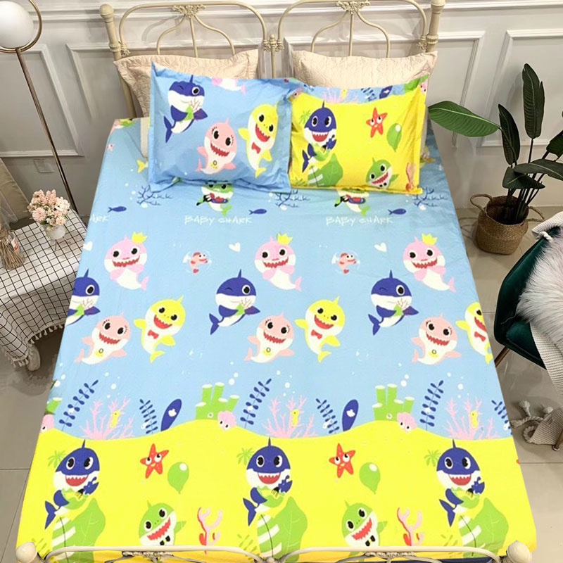 Ga chống thấm cotton King bedding không nóng, không bí, thoáng mát dùng trực tiếp