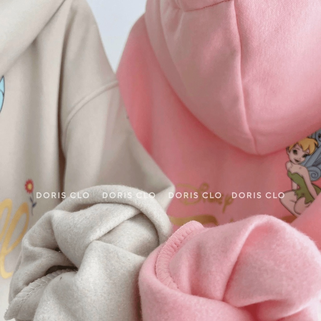 Áo Khoác Nỉ Chui Đầu Có Nón To Chất Mịn Mát Trẻ Trung Cá Tính Cô Gái Có Cánh TInh Linh