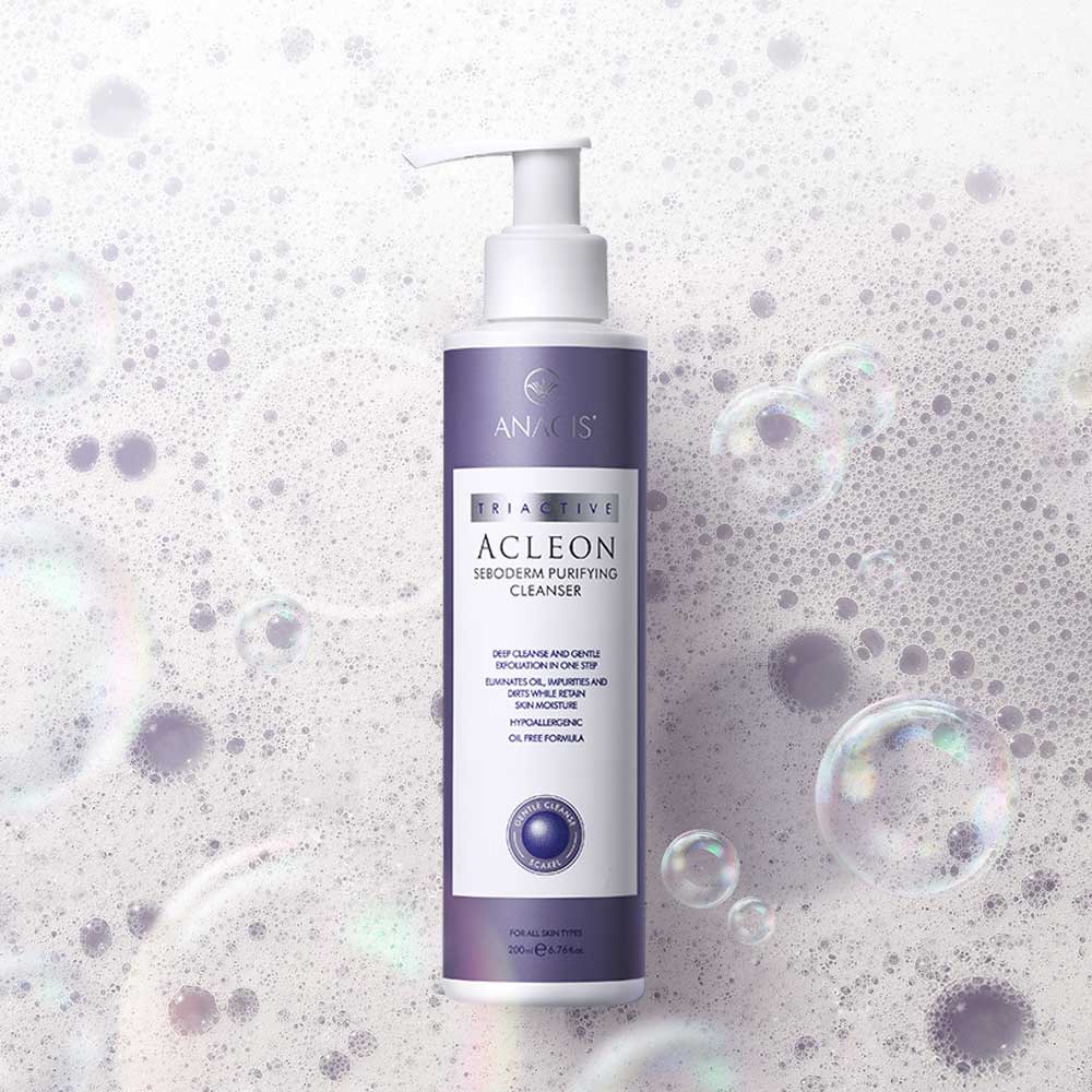 Sữa Rửa Mặt Sạch Sâu Kiềm Nhờn Da Dầu Mụn ANACIS ACLEON SEBODERM PURIFYING CLEANSER 200ml