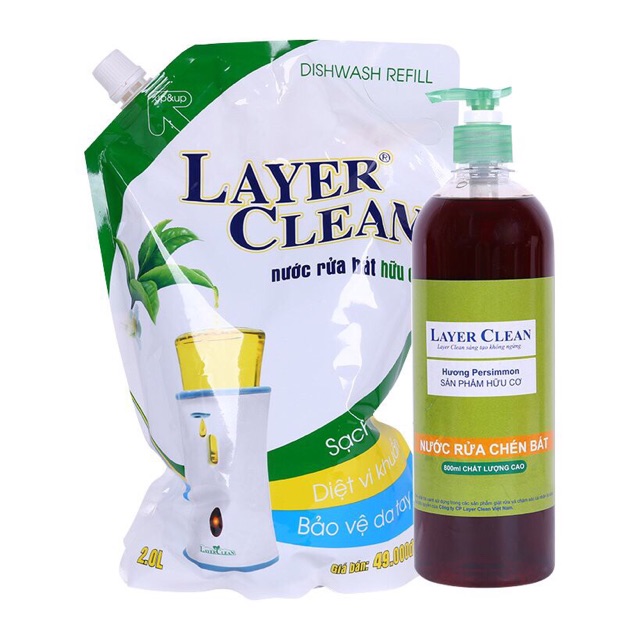 Nước rửa chén hữu cơ Layer Clean 300ml
