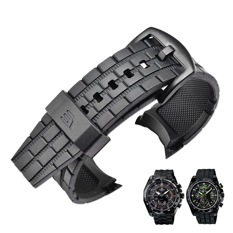 SEGO Compatible for Casio Edifice series Watch watchbands EF-550 high quality rubber resin strap2021