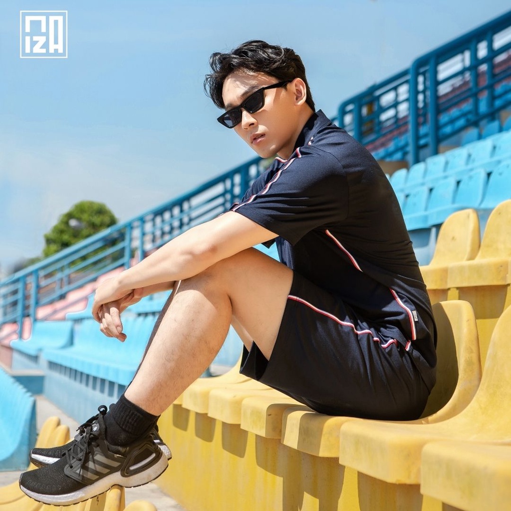 Quần đùi short thun ngắn nam CIZA phong cách thể thao cao cấp trẻ trung size S M L XL navy QSTR30