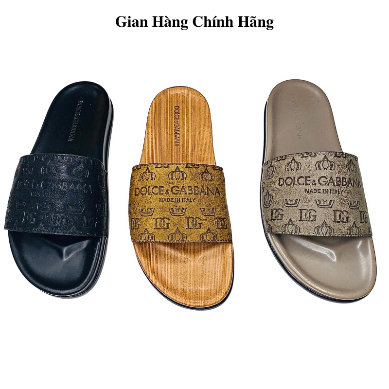 Dép nam quai ngang da đẹp FULL BILL BOX CAO CẤP dép thời trang trẻ xỏ ngón trẻ trung, thể thao để đúc nguyên khối xịn D4