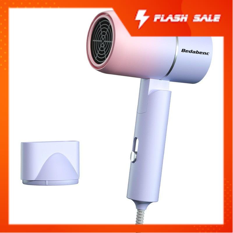 Máy sấy tóc mini BADABENC gấp gọn tạo kiểu tóc chuyên nghiệp công suất lớn 1000w bảo hành 12 tháng