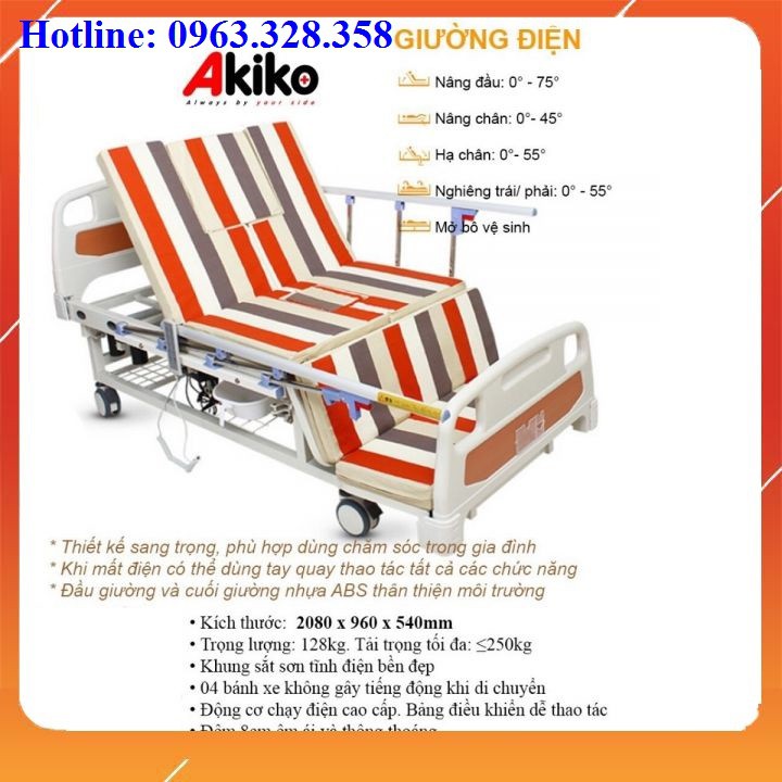 Giường bệnh nhân, Giường y tế đa năng điều khiển bằng điện A89 Akiko - Inbox với shop trước khi đặt hàng