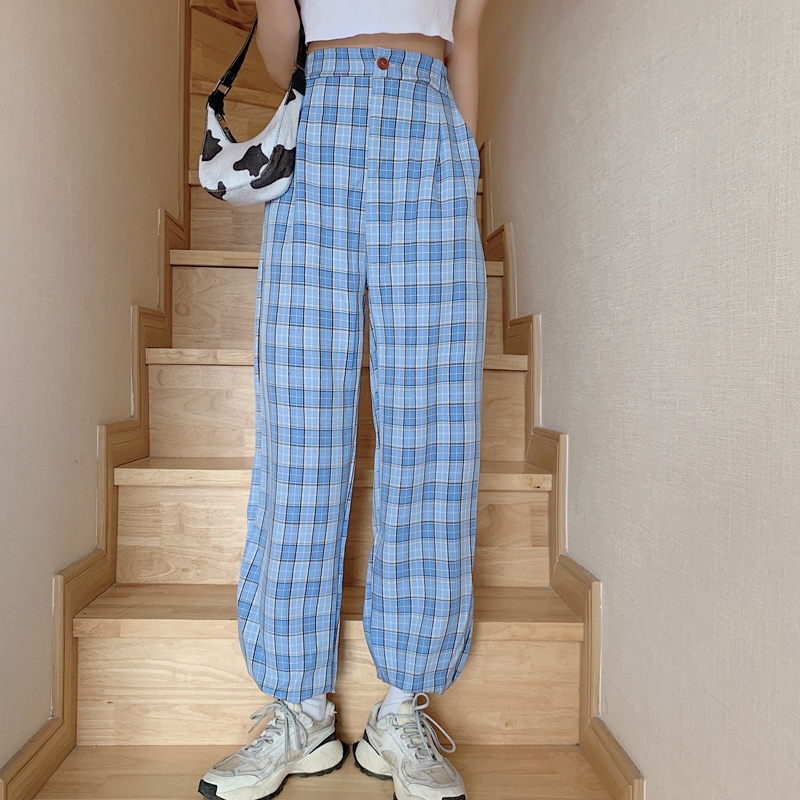 SUXI Quần Ca-Rô Thời Trang Cá Tính Dành Cho Nữ