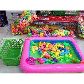 BỘ CÂU CÁ CHO BÉ ( NHIỀU CÁ ). ĐỒ CHƠI CÂU CÁ KÈM PHAO