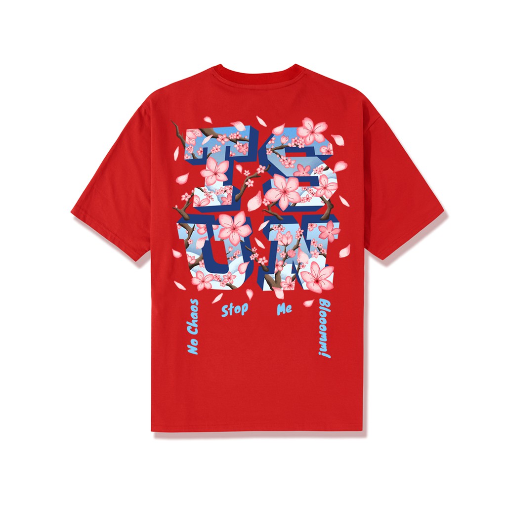 Áo thun TSUN Blossom Flower Tee - Red - Unisex