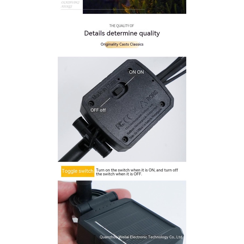 Đèn Led Trang Trí Sân Vườn Sử Dụng Năng Lượng Mặt Trời Chống Thấm Nước