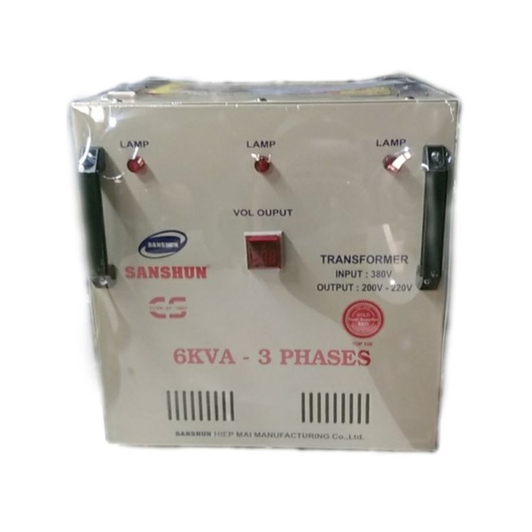 Máy biến thế 3 pha 6KVA - biến áp 3 pha 6KVA Sanshun