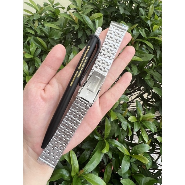 Dây Đeo Đồng Hồ Bằng Thép Không Gỉ Màu Trắng size 20 20mm - mã 003