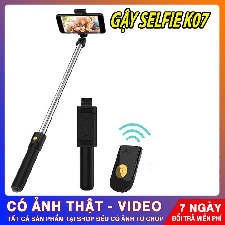 GẬY SELFILE BLUETOOTH K07 CAO CẤP | Kèm theo 01 Nút Bấm Bluetooth - Thiết Kế Nhỏ Gọn | Lỗi 1 Đổi 1 - 99012