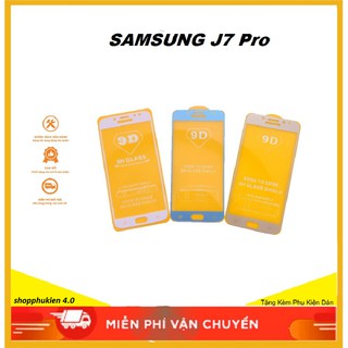 Samsung Galaxy J7 Pro_ Cường Lực Full Màn Full Keo Bo Viền Tặng Phụ Kiện Dán