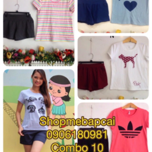 Combo 5 bộ đùi mặc nhà 10