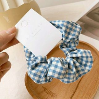 🌷CỘT TÓC SCRUNCHIE HỌA TIẾT CARO ĐỦ MÀU SIÊU CUTE🌷