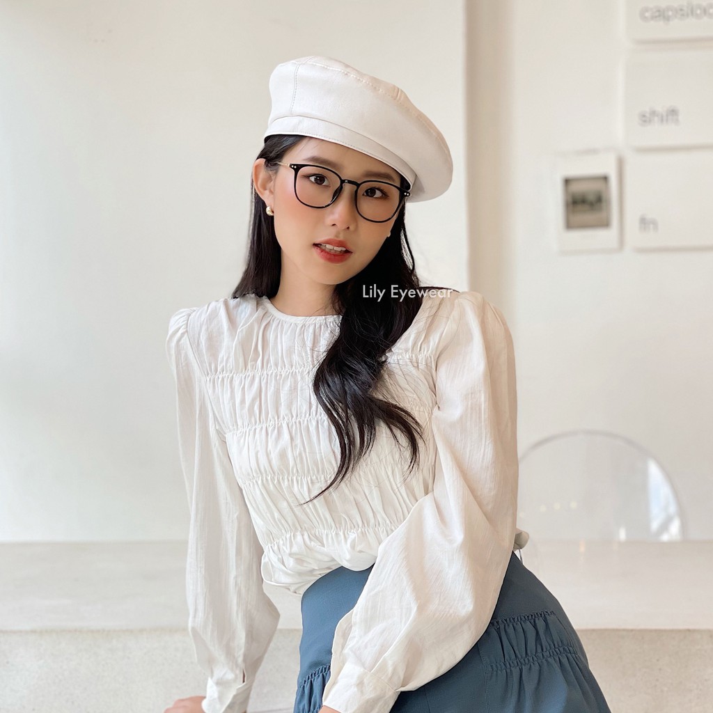 Gọng kính cận nam nữ Lilyeyewear kiểu dáng mắt tròn nhiều màu - 90013 | BigBuy360 - bigbuy360.vn