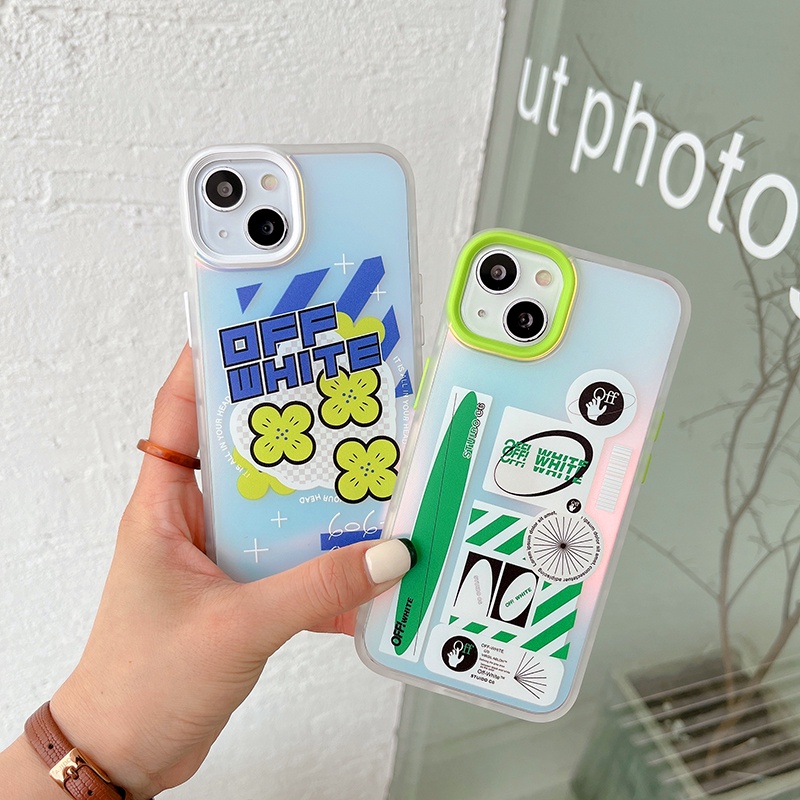 OFFWHITE Ốp Điện Thoại In Logo Off White Sang Trọng Cho iphone 13 Pro Max i13 13pro 11ProMax i11 iX Xs XR Xs Max 7plus 8plus 12Pro 12 Pro Max