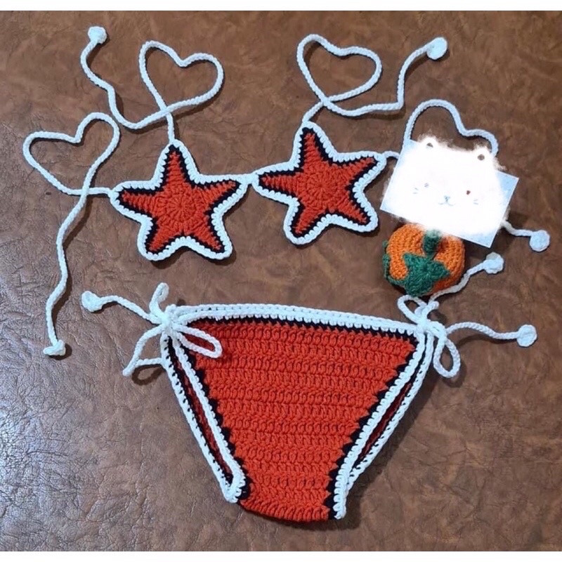 Bikini handmade cho bé  Bikini len cho bé