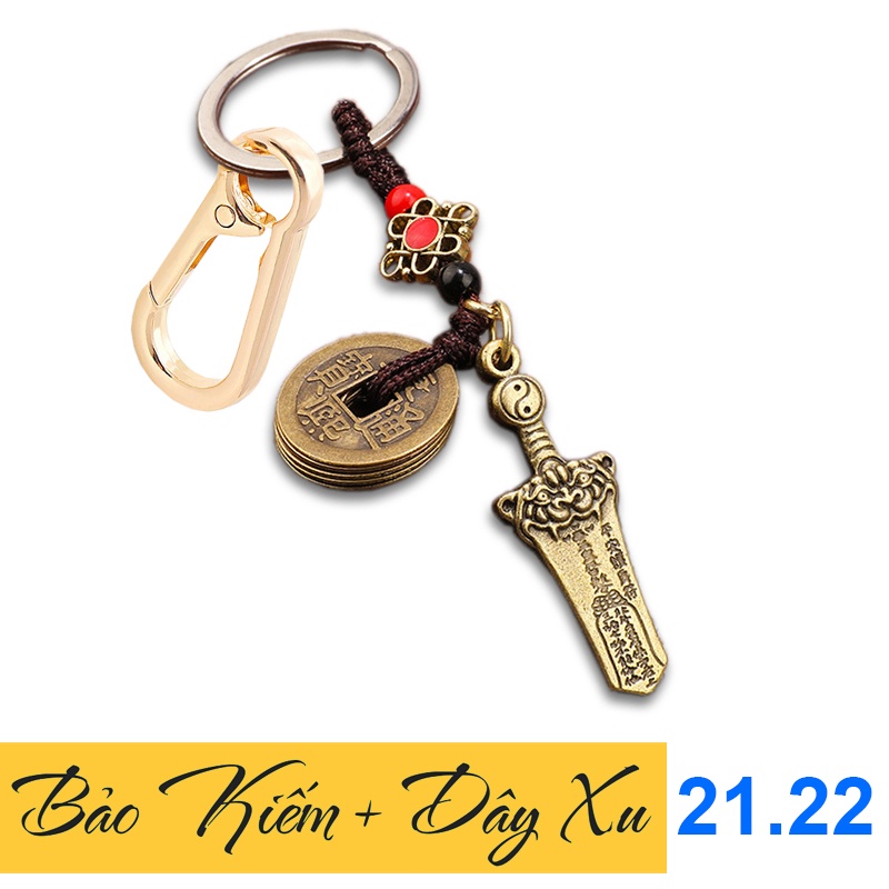 Móc Khóa Đồng Phong Thủy 2 Món 𝓚𝓞𝓙𝓜𝓐𝓒