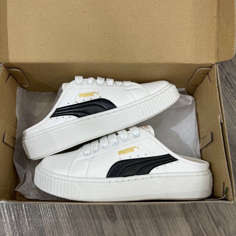 Sục puma nữ vạch đen SC full size nữ đế êm hót trend