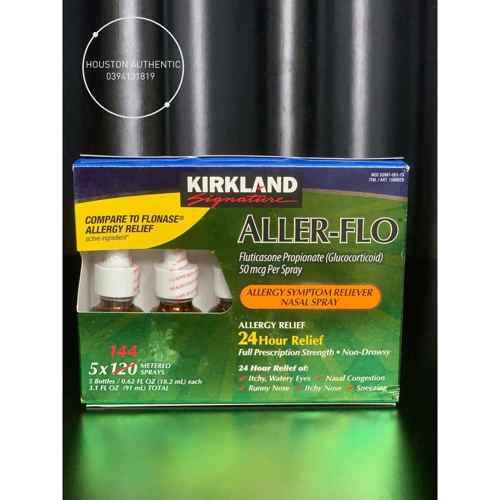 Lọ Xịt Viê.m Xoang Aller Flo Kirkland _ Live mua hàng tại Mỹ