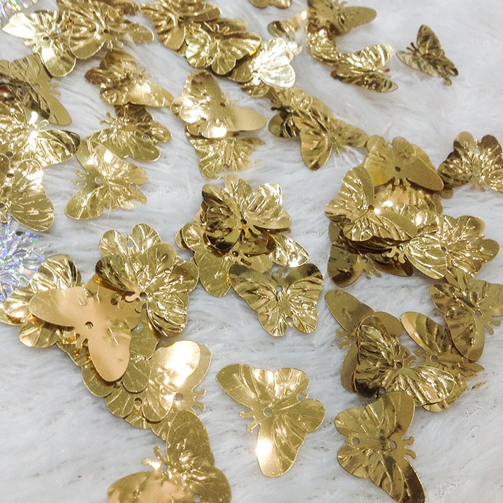 5 Kim sa vảy cá hình cánh bướm đính kết trang phục làm đồ handmade siêu đẹp