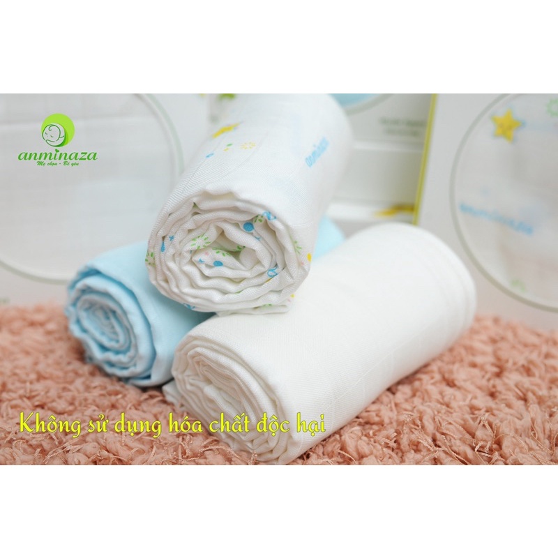 Anminaza - Khăn tắm đa năng sợi tre mềm mịn, thấm hút, kháng khuẩn 92*92cm/ 120*120cm