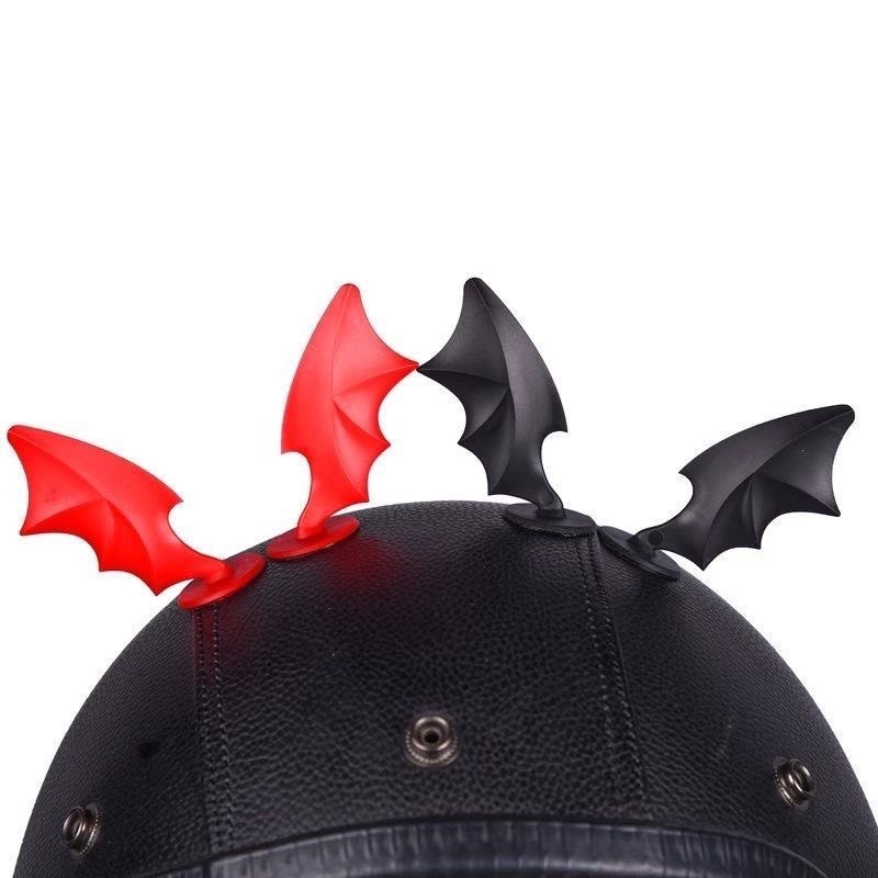 Cánh Dơi gắn mũ bảo hiểm cực xinh cute, trang trí nón bảo hiểm độc lạ Shop phượt Chân Đất