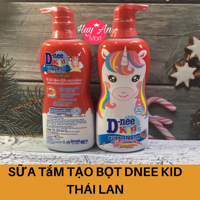 [FREESHIP từ 50k] Sữa tắm Dnee kid màu đỏ cho trẻ 3 tuổi trở lên Thái Lan 400ml