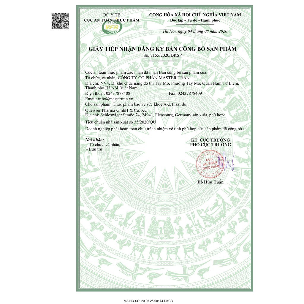 Viên Sủi Bổ Sung Vitamin Và Khoáng Chất Tổng Hợp Giúp Tăng Cường Sức Khỏe DoppelHerz AZ Multivitamins (Ống 13 Viên) | BigBuy360 - bigbuy360.vn