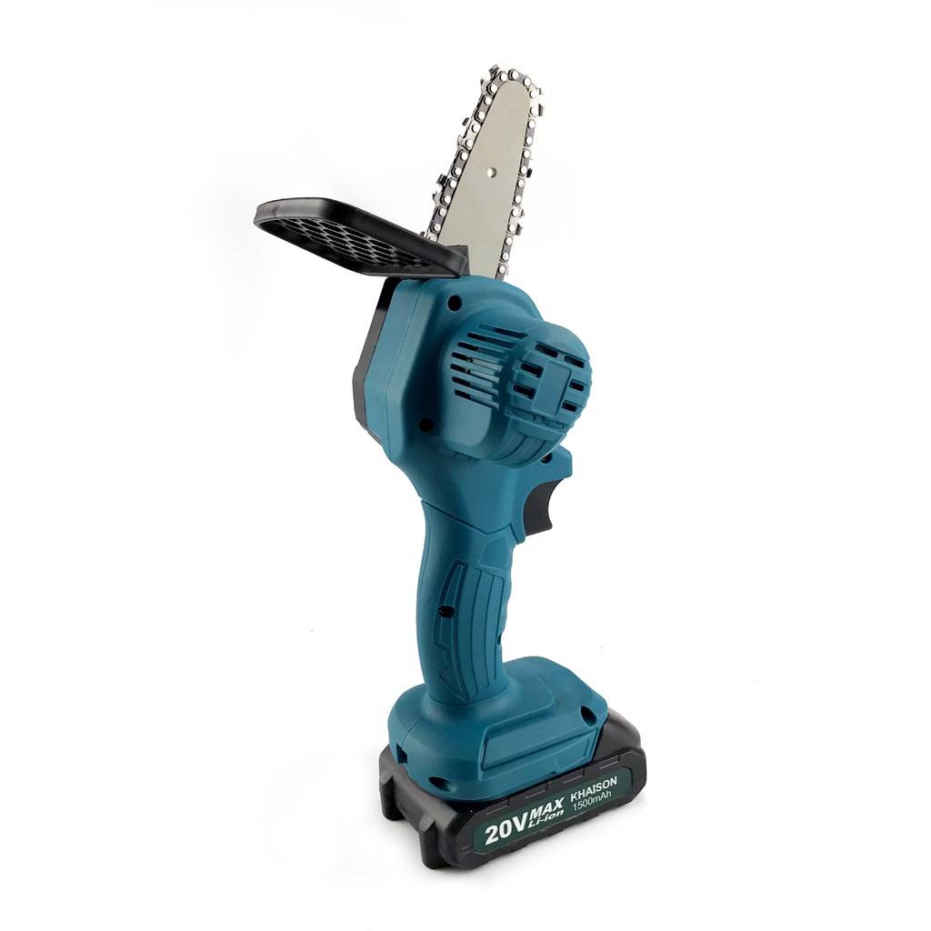 Máy cưa xích cầm tay 4inch 20v Khaison bộ 2 pin