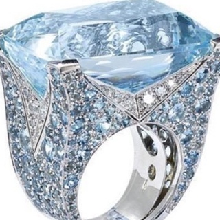 Nhẫn bạc 925 đính đá sapphire tự nhiên kích thước 5-12