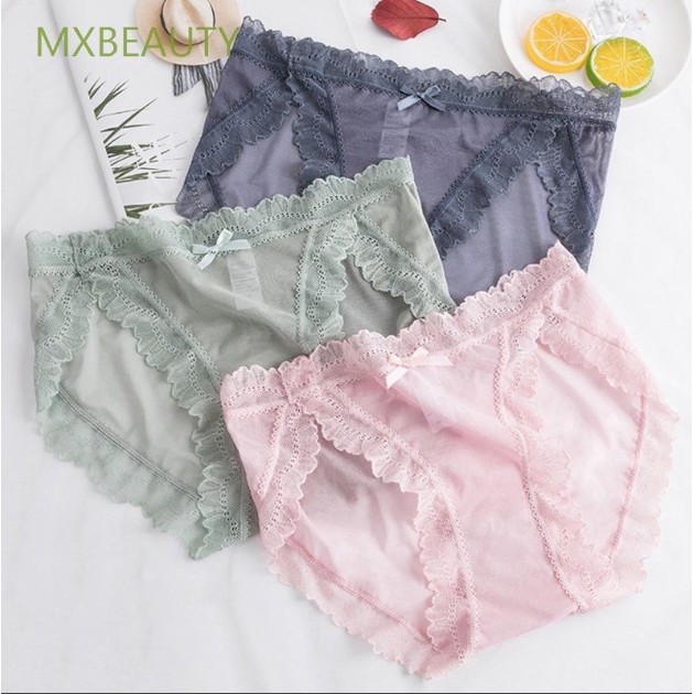 MỚI (Được Chọn Màu) Quần lót ren lưới viền bèo siêu thoáng mát (có size)