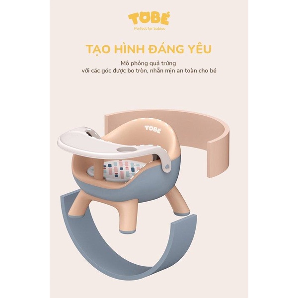 Ghế ăn dặm Eggies cao cấp tiện lợi hỗ trợ sự phát triển siêu an toàn cho bé hàng chính hãng tobe 3106