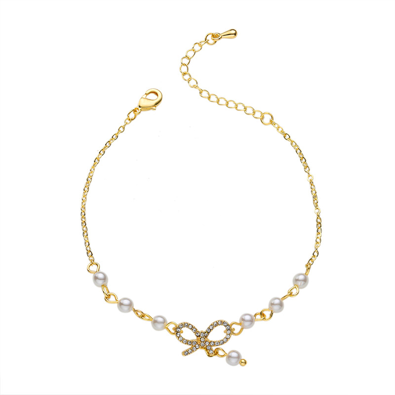 Vòng đeo tay MAYEBE LAVEND đính hạt ngọc trai nhân tạo phong cách Hàn Quốc thời trang đơn giản tinh tế dành cho nữ