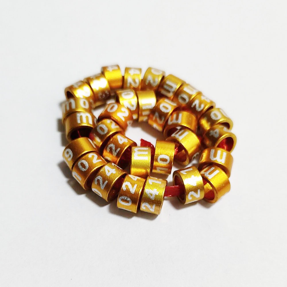 Set 30 / 10 Vòng Đeo Chân Huấn Luyện Chim Cảnh 5mm