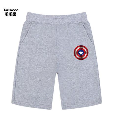 Quần short vải Cotton in hoạt hình Captain America thời trang mùa hè 2020 cho bé trai