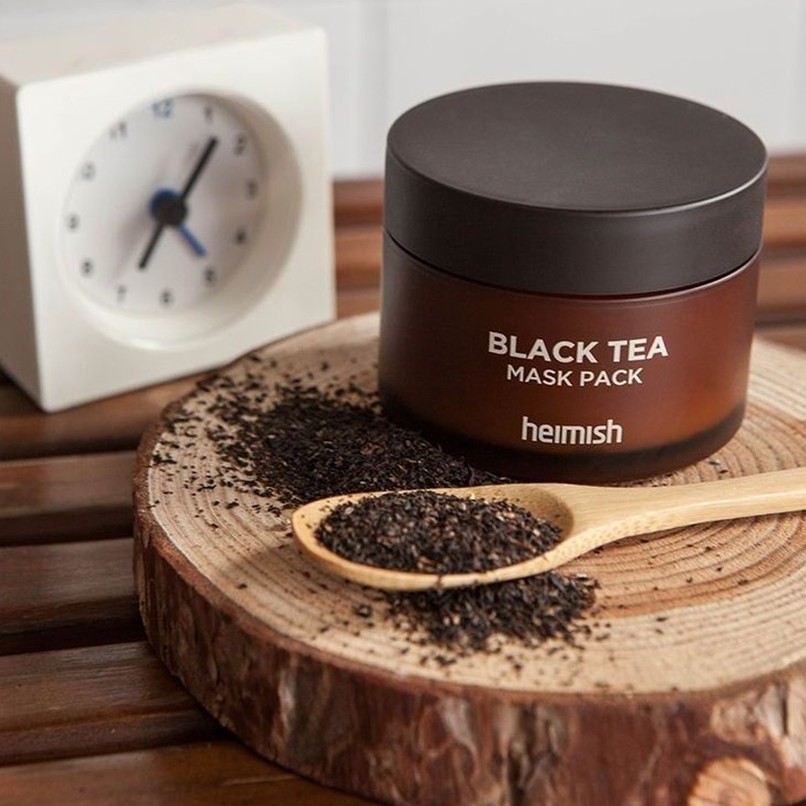 Mặt Nạ Rửa Cấp Ẩm Sâu, Ngăn Ngừa Lão Hóa Heimish Black Tea Mask Pack