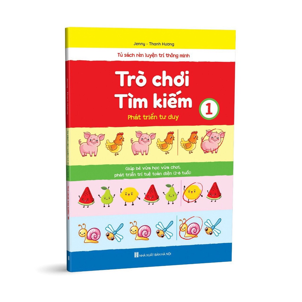 Sách - Combo Trò Chơi Tìm Kiếm - Phát triển tư duy cho trẻ 2 - 6 tuổi - Quyển 1,2 (2 cuốn)