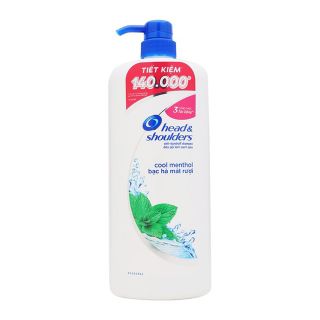 Dầu gội head & shoulder 1,2L bạc hà chai