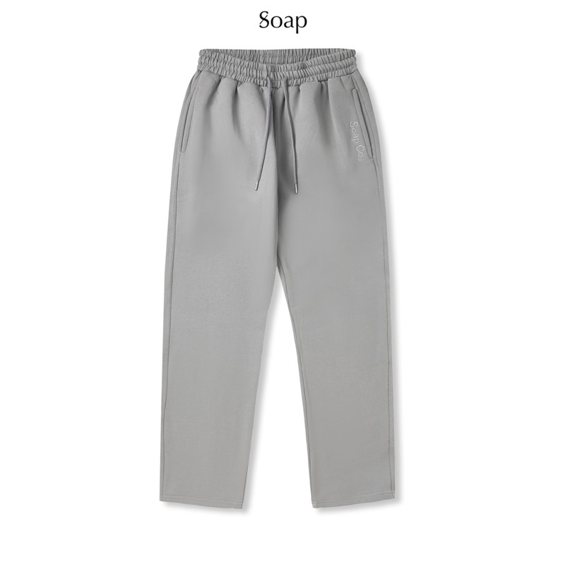 Quần dài Track Pants Soap Studio màu Xám xi măng chất liệu nỉ kiểu dáng unisex nam nữ