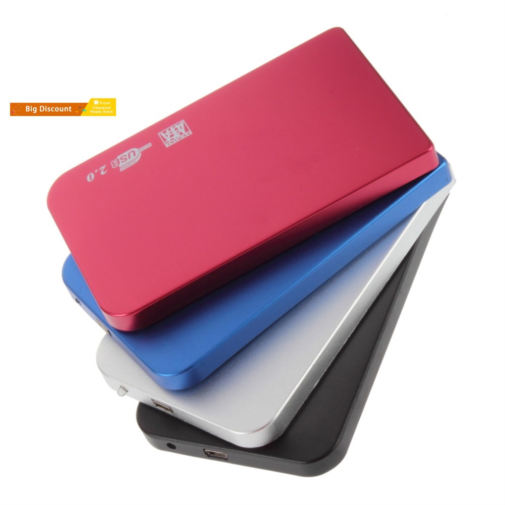 Vỏ đựng ổ cứng SATA HDD SSD USB 2.0 siêu mỏng 2.5 inch