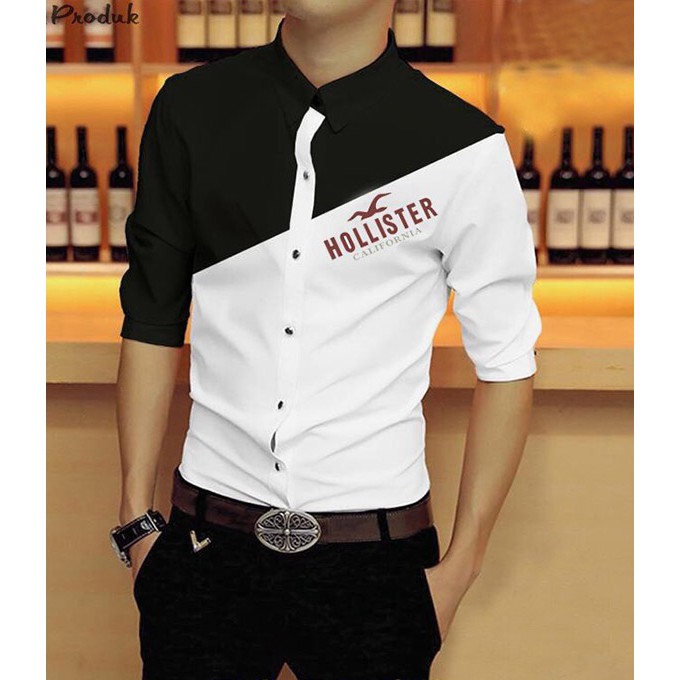 Áo Sơ Mi Nam Phối Màu HOLISTER Cực Chất | Hàng Form Chuẩn Shop (Ảnh thật)