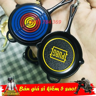 Móc Khóa Chảo PUBG - Logo Vòng Màu(Game Pubg)