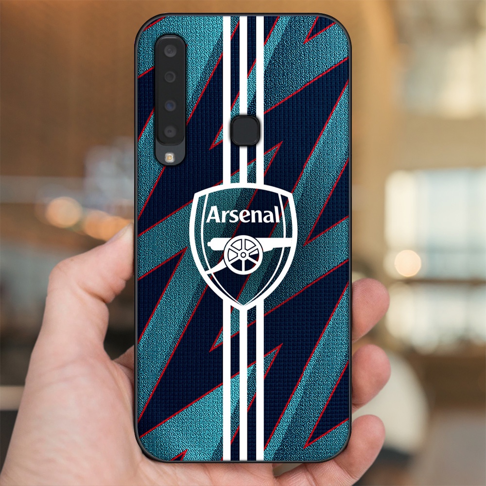 Ốp lưng Samsung A9 2018 viền đen in hình Arsenal FC