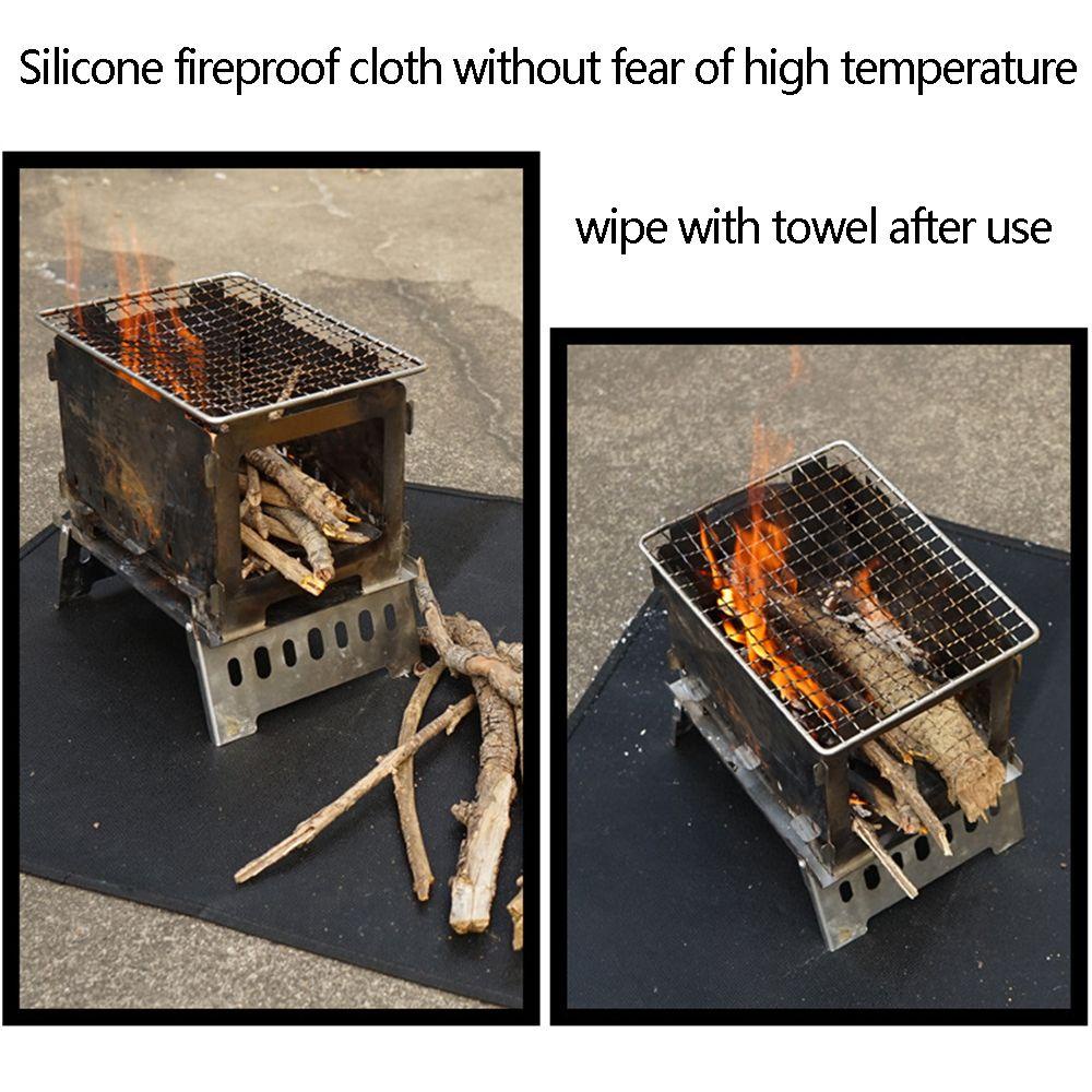 BTLIMER Tấm Lót Gel Silica Bảo Vệ Chống Cháy Khi Đi Cắm Trại