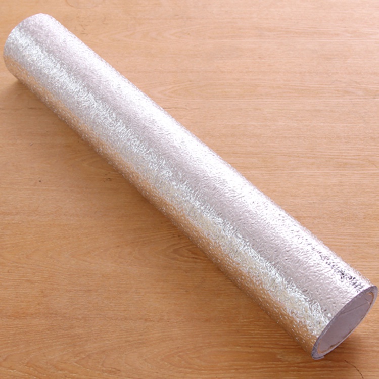 Giấy Dán Tường Nhà Bếp, Tráng Nhôm Bền Màu, Chống Thấm Nước, Chống Dầu Mỡ Khổ 2 - 3 Mét