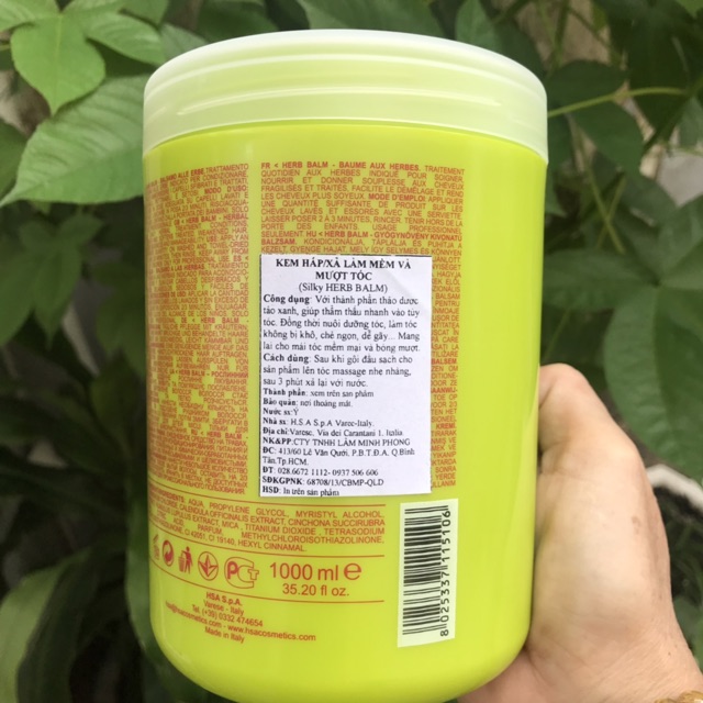 Hấp dầu ủ tóc thảo dược chăm sóc tóc hàng ngày Silky Herb Balm 1000ml