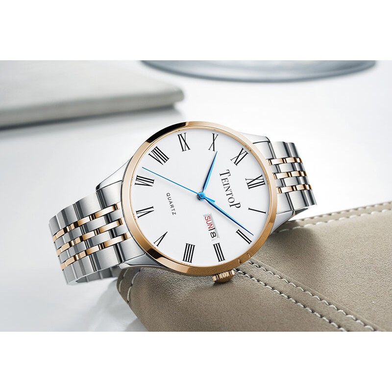 Đồng hồ nam Teintop T7017-5 chính hãng Mỹ,Kính sapphire ,chống xước,Chống nước 30m,Máy pin ( Quartz),Bảo Hành 12 Tháng